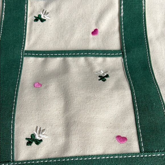 Universal Thread Floral Embroidered Canvas Tote Bag - Picture 7 of 16